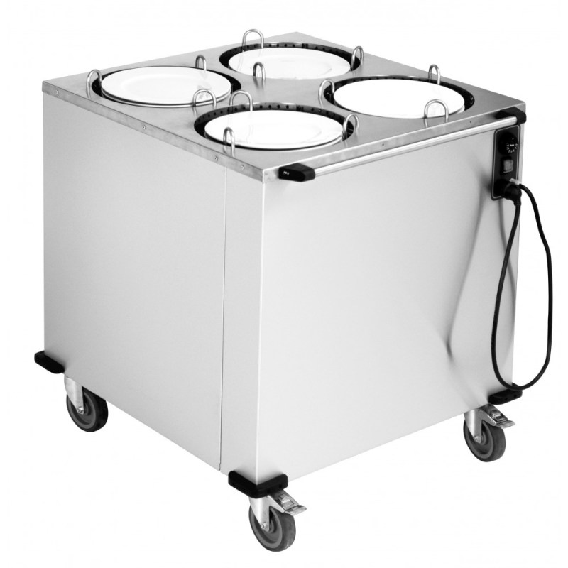 Τροχήλατο Dispenser Πιάτων Μονό Θερμαινόμενο M0138X RNT 4325